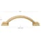 Gliderite Hardware 3 in. Center to Center Satin Gold Arched Square Cabinet Pull - 4355-SG, 10PK 4355-SG-10 - alternate 2